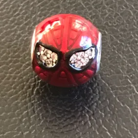 Genuine 925 Silver Spider-Man Charm comes in a cute velvet pouch For Pandora Bracelet