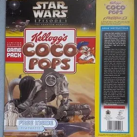 Star Wars: Coco Pops Cereal Box, with Podracer Game