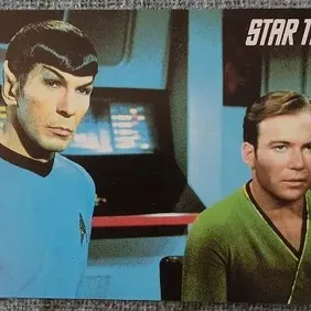 Star Trek Post Card 1110: Kirk and Spock, German 1994