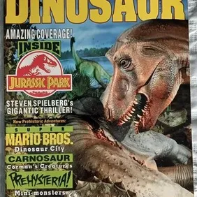 Dinosaur Magazine, Jurassic Park, Mario Brothers, Harryhausen, Starburst, 1993