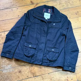 Woodland Active Outfitters Men’s Field Jacket  Black Medium Quilted Plaid Lined