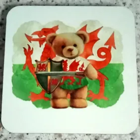 Armor Up Your Drink: Knight Teddy Bear Coaster 