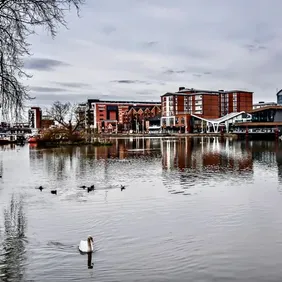 Brayford Pool Lincoln - Photographic Print Greetings Card