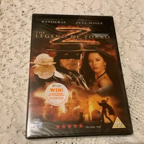 The Legend of Zorro DVD, Cellophane sealed, unopened. Catherine Zeta-Jones, Antonio Banderas 