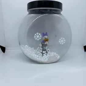 Disney Daisy Duck snow globe figure toy Christmas present