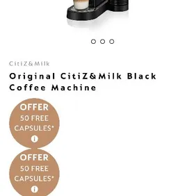 Brand New Nespresso Citiz Black with Aeroccino Milk Frother - Unopened