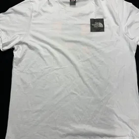 The North Face white logo box tshirt