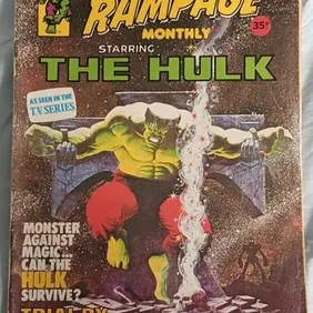 Rampage Monthly 4, Hulk, The Defenders, Nova, Marvel UK, October 1978