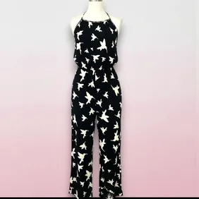 New With Tags River Island Bird Jumpsuit Size 12