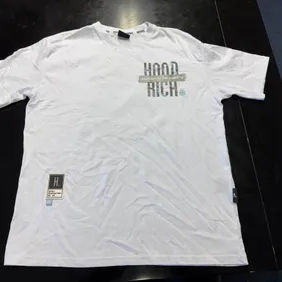 Hoodrich Men's white T-Shirt Size L