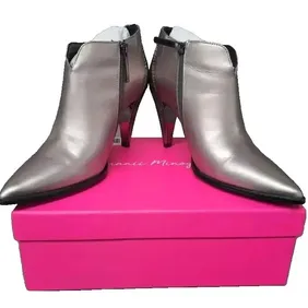 Dannii Minogue Uptown Boot - Pewter Leather - Size EU 39 / UK 6 - FREE Postage