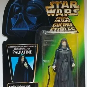 Star Wars: Emperor Palpatine with Walking Stick, Tri-Logo, Unopened, 1996