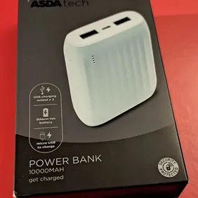 Energize on the Go with Asda's Mint Green Powerbank!