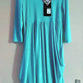 BNWT Beautiful Alchemy Turquoise Dress with 3/4 sleeves. Purchased for £70 for my daughter but it wa
