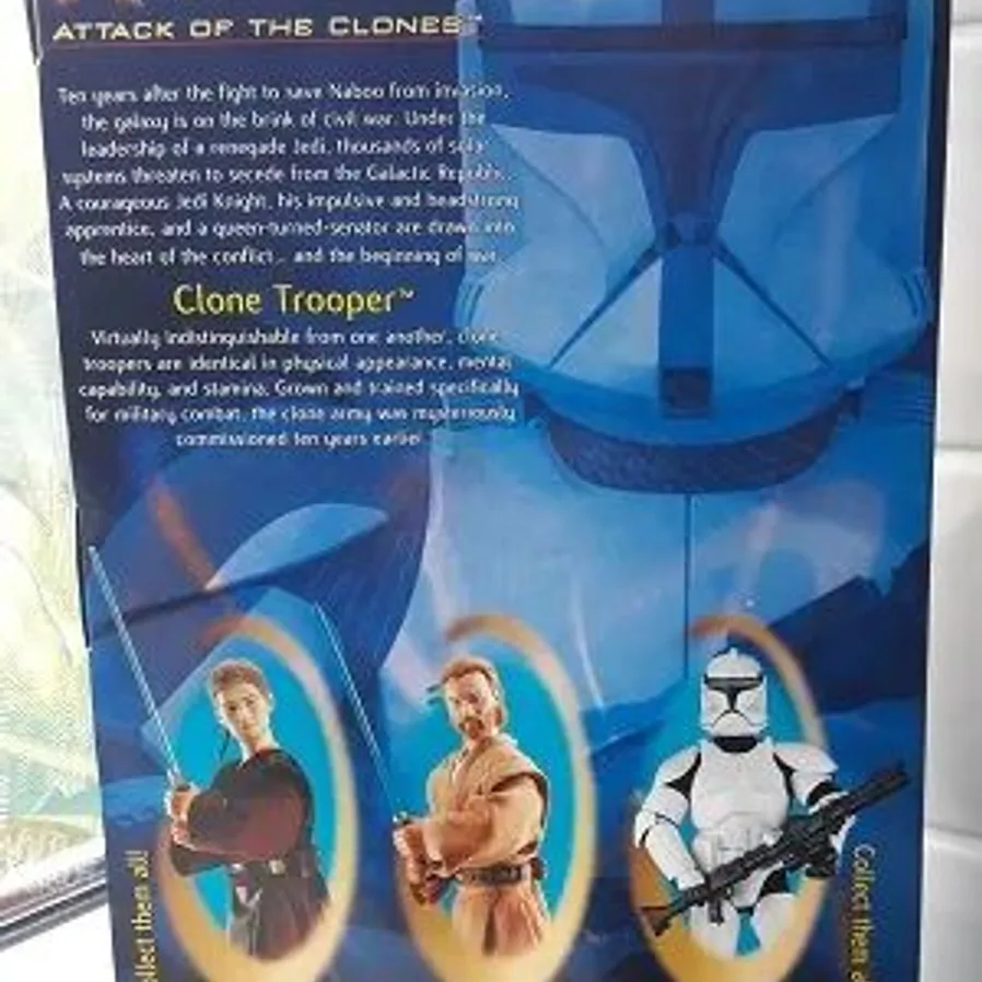 STAR WARS: CLONE TROOPER 12" (Clone Captain), Boxed, Sealed, 2002 ...