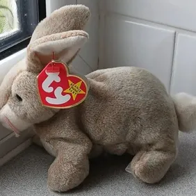 Nibbly the Rabbit/Bunny, TY Beanie Baby, 1999