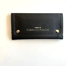 Soft Leather Black To TOBACCO Pouch