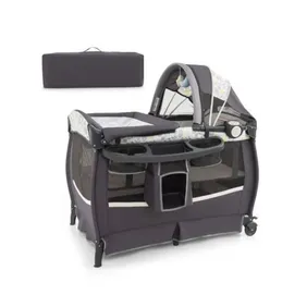 BOXED 4 IN 1 PORTABLE BABY NURSERY CENTER WITH BASSINET