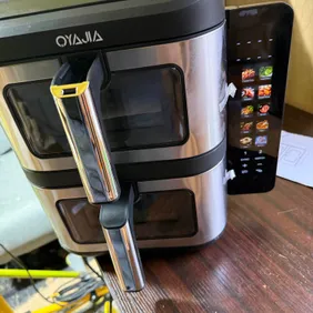 Professional 2800W Dual-Cavity 11L Family Air Fryer with Dual Drawers & Viewing Window, 10-in-1 Cook