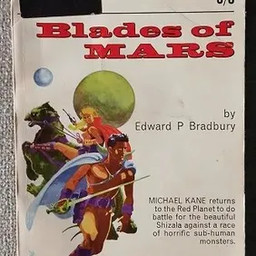 Blades of Mars, Edward P Bradbury (Michael Moorcock), UK pb 1965