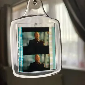 Crank starring Jason Statham movie key ring film cell 35mm