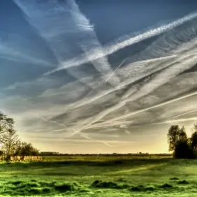 Sunrise on Lincolnshire Wolds - Photographic Print Greetings Card