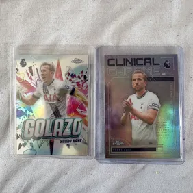 Topps Chrome Harry Kane Golazo And Clinical Chrome Cards Lot x2 Cards