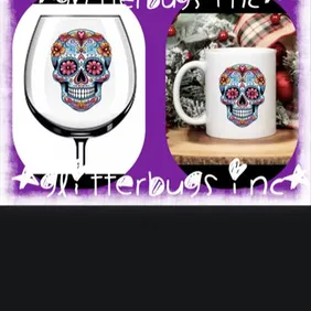 Sip with Spirit! Day of the Dead Skull Wine Glass/Mug