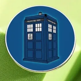 Dr Who Tardis cartoon character enamel pin badge tie lapel cap pin