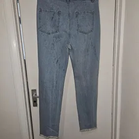 Stylish B.You Light Denim Jeans - Pearl Accents, Size 10