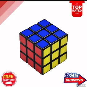 Rubik's Starter Pack: Original 3x3 Cube & Easy 3x3x1 Edge Puzzle for Beginners