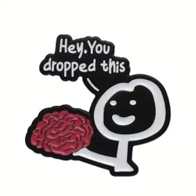 Pin Badge 038 - Dropped Brain