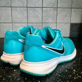 Nike downshifter 6 ladies blue running Trainers Size uk 4 from a smoke free pet free home lots of l 6234 jog it on