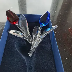 Gleaming Garden Grace: Swarovski Crystal Tulips