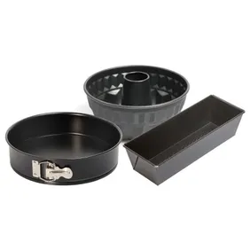 KAISER 3 PIECE SET OF QUALITY GERMAN BAKING PANS,BOX OPENED TO CHECK, SEEN LISTED @ EU26.00. MY PRIC