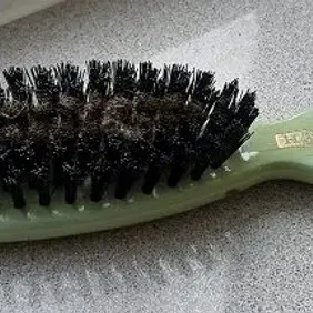 Halex Springclean Clothes Brush, Green handle, vintage