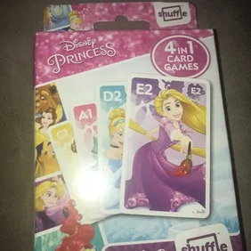 New Disney Princess 4 in 1 Card Games New