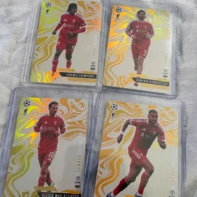 Topps UCL Liverpool Card Lot x4 Cards Set