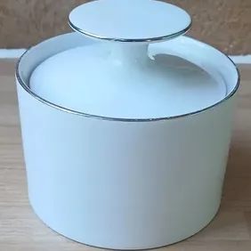 Rosenthal Thomas (Germany) Medallion thin trim Lidded Sugar Bowl, retro vintage