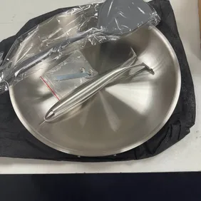 Stainless Steel Frying Pan with Long Handle