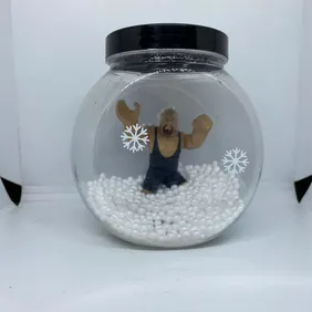 Big Show snow globe wwe wwf figure toy Christmas present