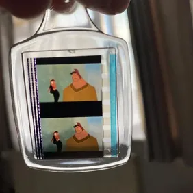 The Emperors New Groove movie key ring film cell 35mm