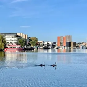 Brayford Pool Lincoln - Photographic Print Greetings Card