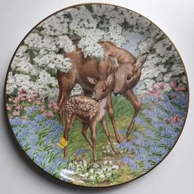 THE ROE DEER PLATE, Wedgwood, Retro, vintage, shabby chic