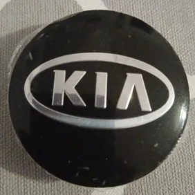 1 Centre Cap Alloy Wheel 58mm KIA Black Genuine Colour 