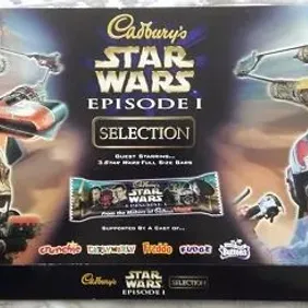 Star Wars: Cadbury's Chocolate Selection Box Card Wrapper with Face Masks